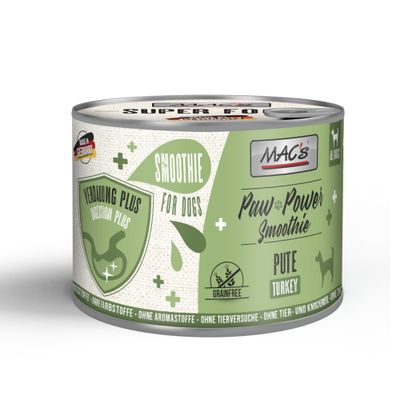 MAC's Dog Paw Power Smoothie indyk 185 g × 12