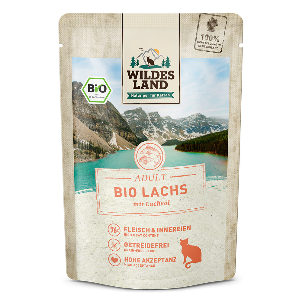 Wildes Land Bio łosoś adult 85 g