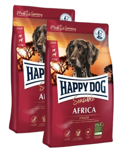 Happy Dog Sensible struś adult 12,5 kg × 2