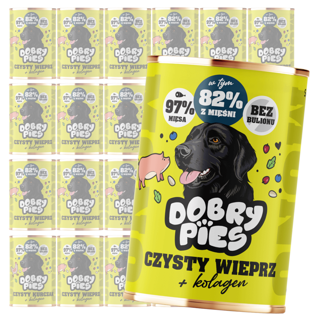 Dobry Pies Mono wieprzowina adult 400 g × 24