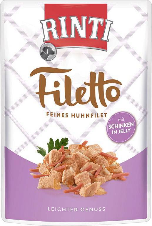 Rinti Filetto kurczak, szynka adult 100 g