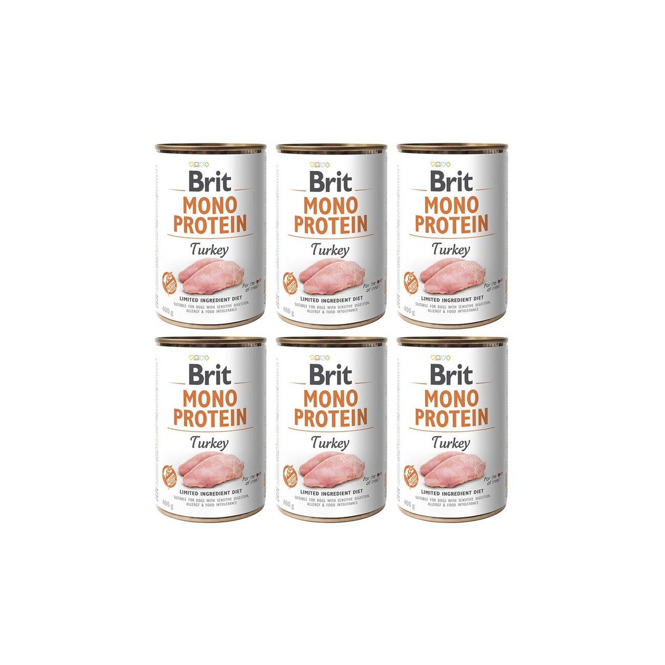 Brit Care Mono Protein indyk adult 400 g × 6