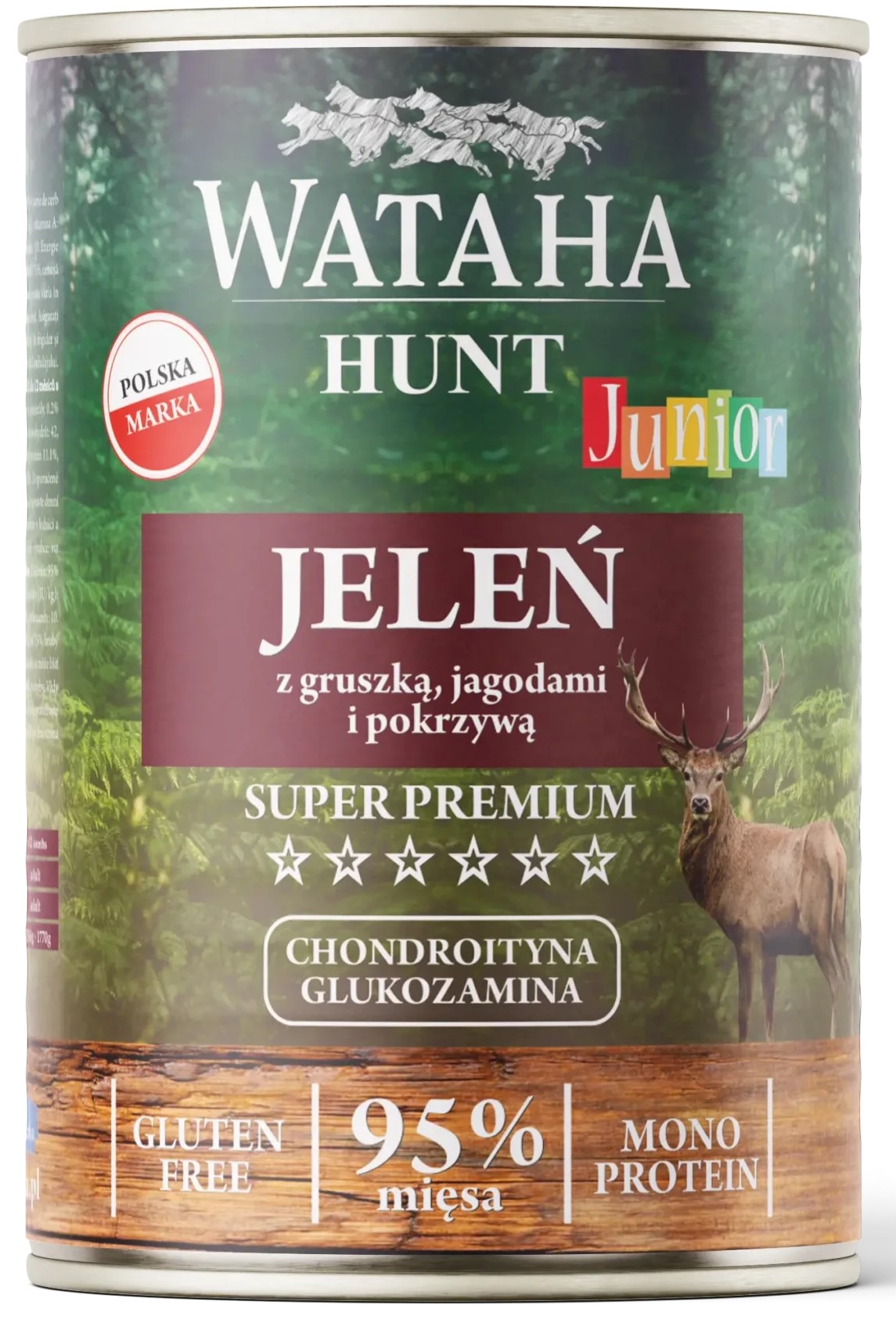 Wataha Hunt Mono Protein 95% jeleń junior 400 g