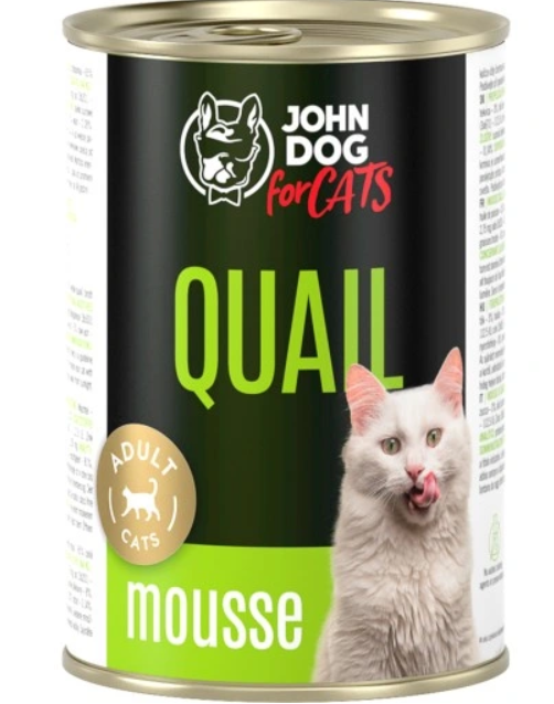 John Dog For Cats przepiórka pasztet adult 400 g