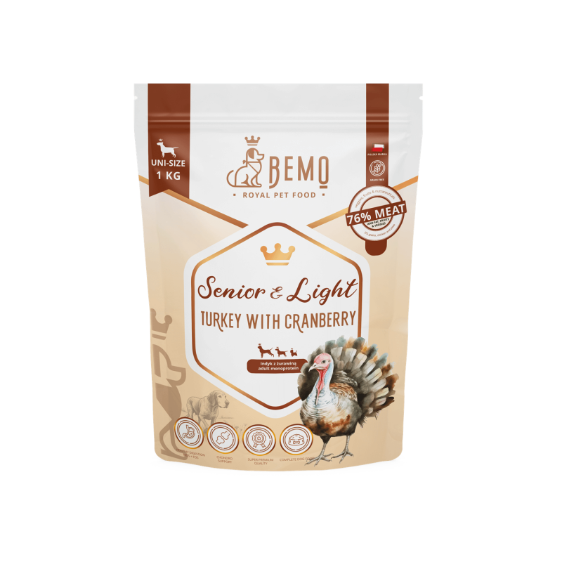Bemo Senior & Light indyk senior średnie, duże rasy 1 kg