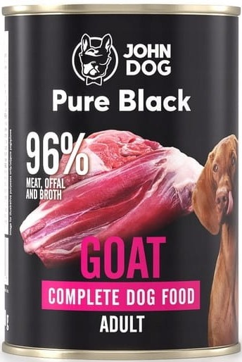 John Dog Pure Black kozina adult 400 g