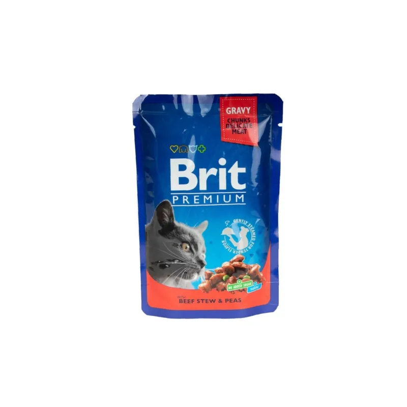 Brit Premium wołowina z groszkiem w sosie adult 100 g