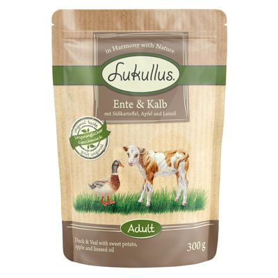 Lukullus Natural cielęcina, kaczka 300 g × 24