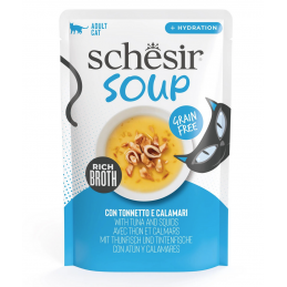 Schesir Soup tuńczyk, kalmary w bulionie adult 40 g