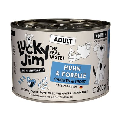 Lucky Jim kurczak, pstrąg adult małe rasy 200 g × 6
