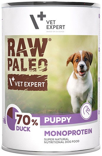 VetExpert Raw Paleo kaczka puppy 400 g