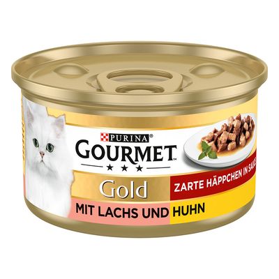 Purina Gourmet Gold kurczak, łosoś w sosie 85 g × 12