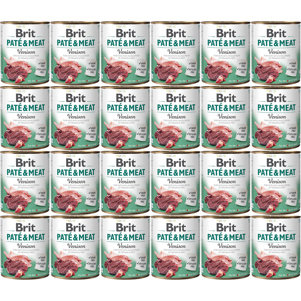 Brit Paté & Meat dziczyzna, kurczak adult 800 g × 24