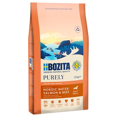 Bozita Purely wołowina, łosoś adult małe rasy 7,5 kg