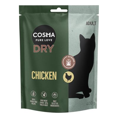 Cosma Extruded Indoor kurczak adult 400 g