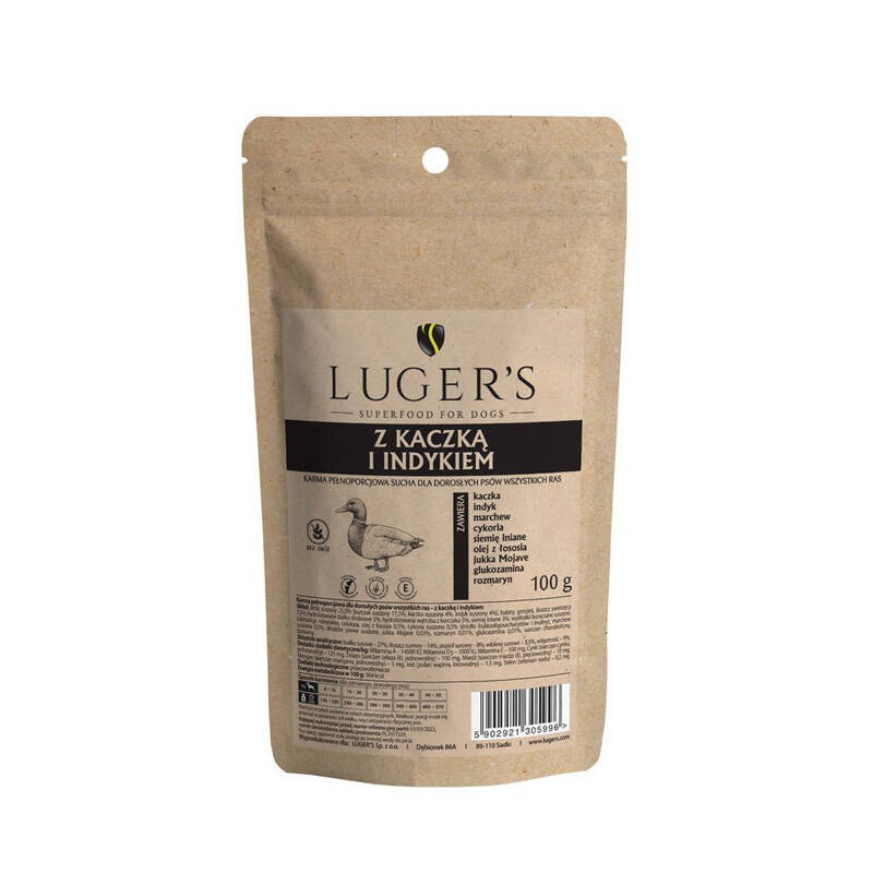 Luger's indyk, kaczka adult 100 g