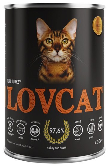 Lovcat Pure indyk 400 g