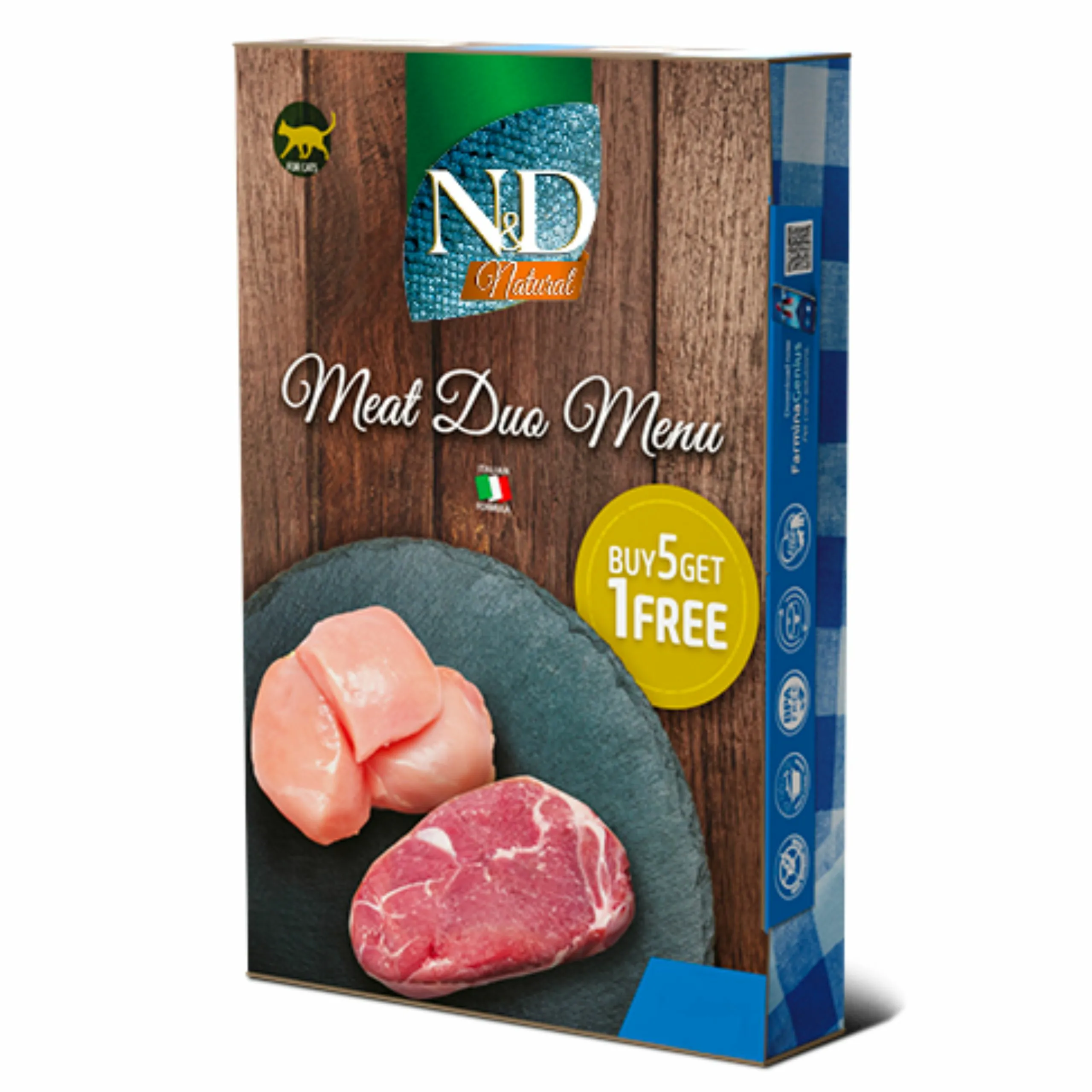 Farmina N&D mix smaków w bulionie adult 70 g × 6