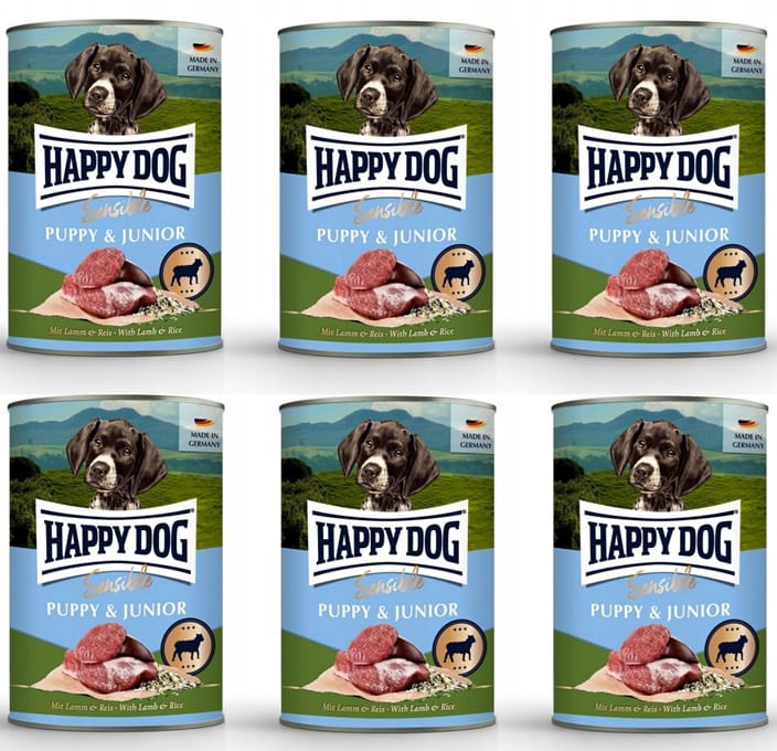 Happy Dog Sensible jagnięcina junior 400 g × 6