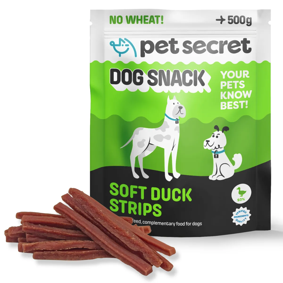 Pet Secret miękkie paski z kaczki 500 g