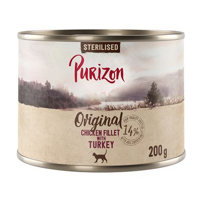 Purizon Sterilised indyk, kurczak pasztet adult 200 g × 6