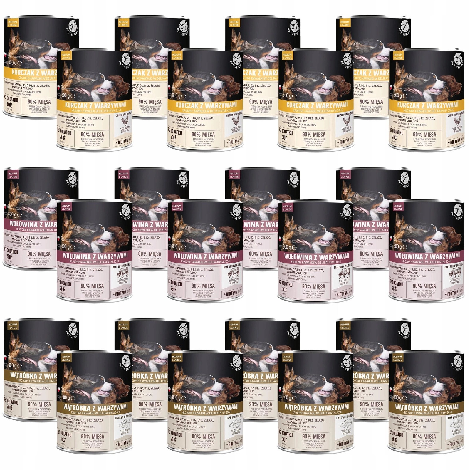 Pet Republic mix smaków 800 g × 24