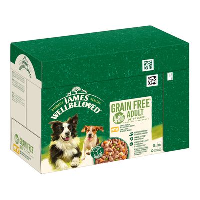 James Wellbeloved Grain Free Hypoallergenic jagnięcina, kurczak adult 90 g × 24