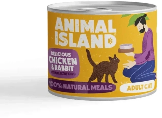 Animal Island kurczak, królik adult 200 g