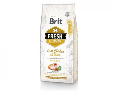 Brit Fresh kurczak adult 12 kg
