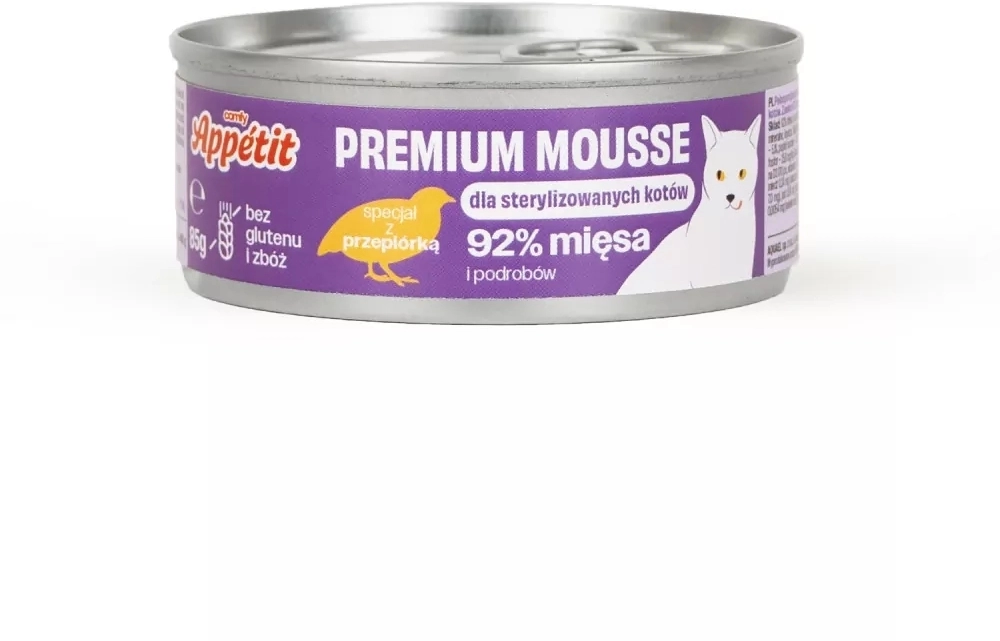 Comfy Appetit Premium Sterilised przepiórka pasztet 85 g