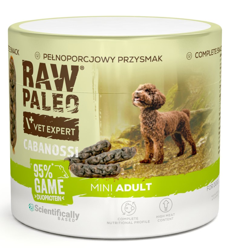 VetExpert Raw Paleo Cabanossi dziczyzna adult małe rasy 100 g