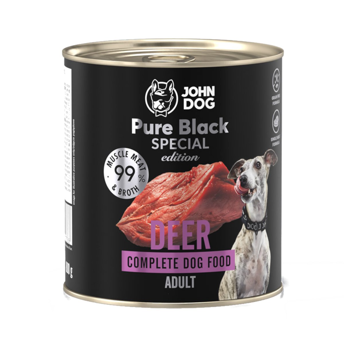 John Dog Pure Black Special jeleń adult 800 g
