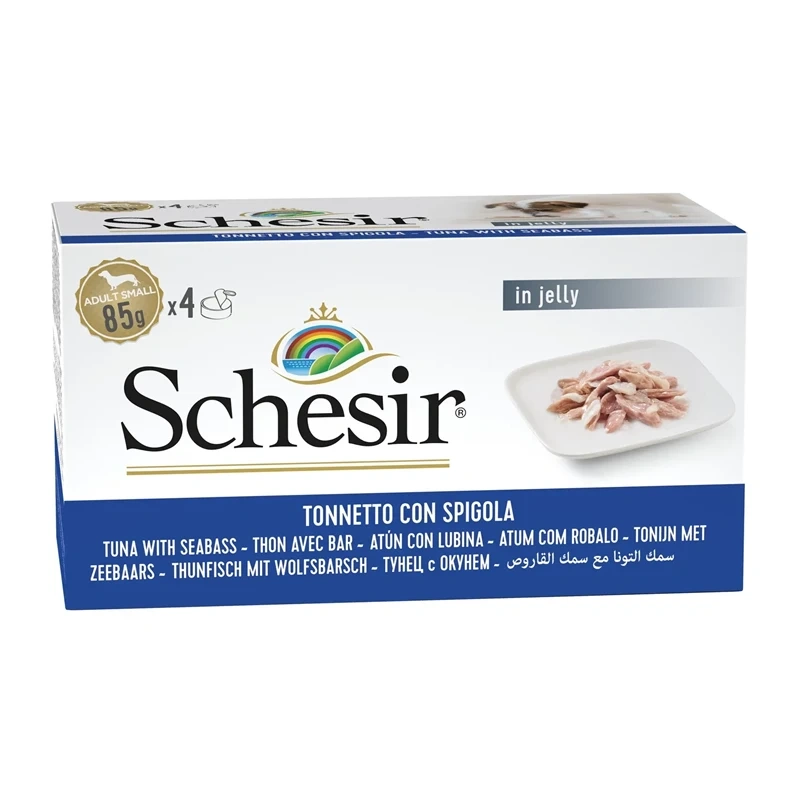 Schesir labraks, tuńczyk adult małe rasy 85 g × 4