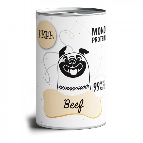 Paka Zwierzaka Pepe wołowina 400 g