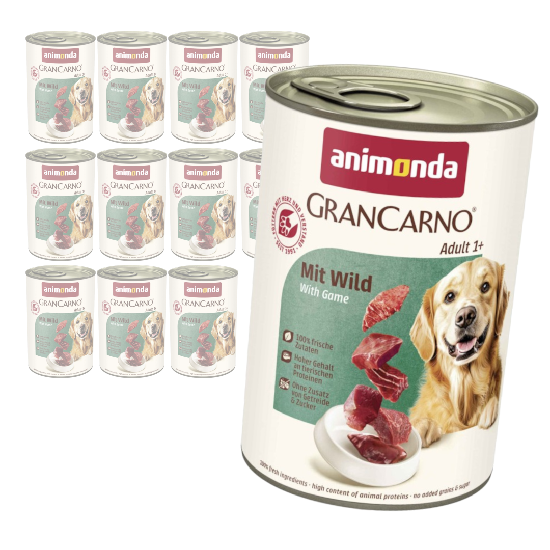 Animonda GranCarno dziczyzna adult 400 g × 12