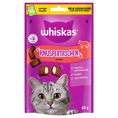 Whiskas Temptations wołowina 60 g × 6