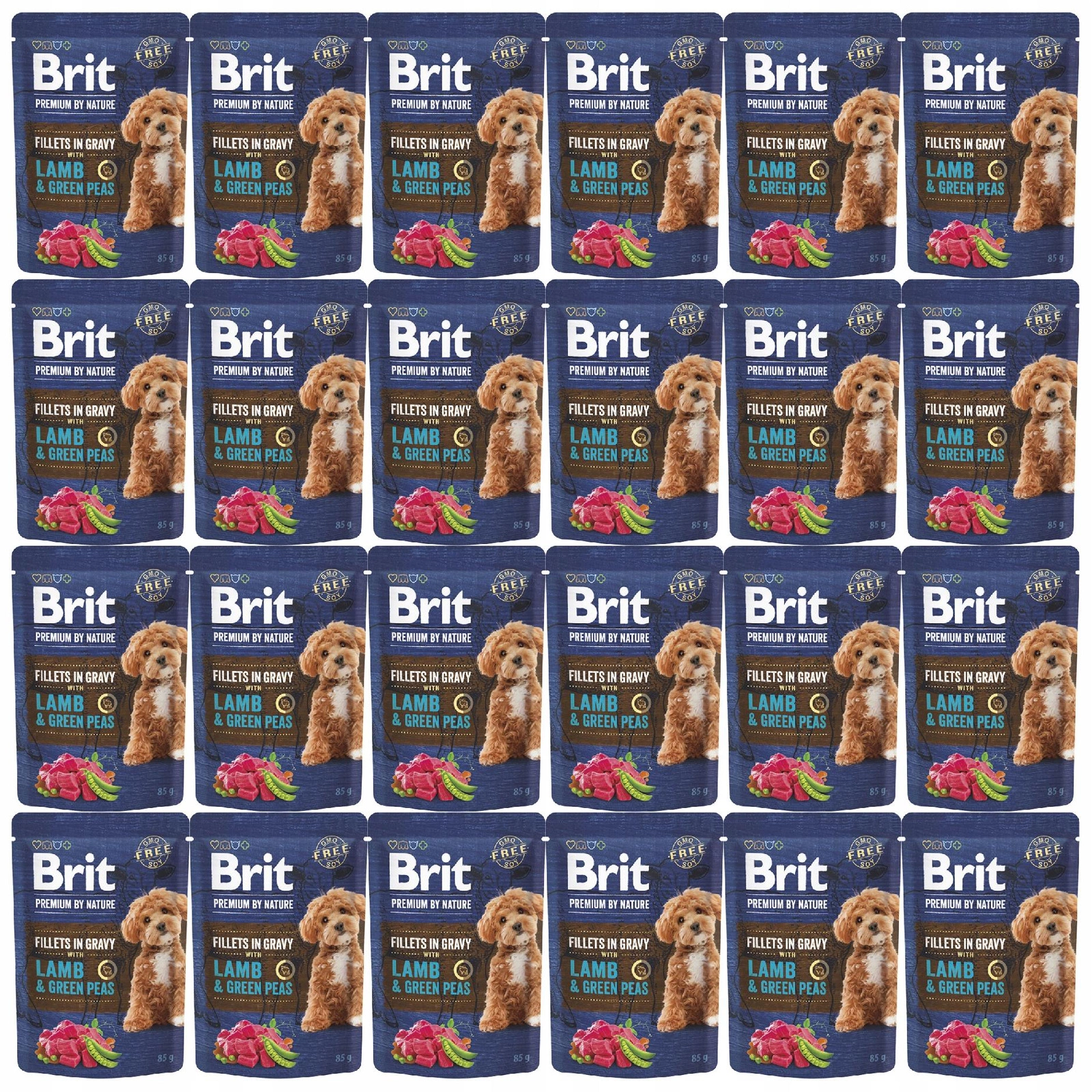 Brit By Nature jagnięcina 85 g × 24