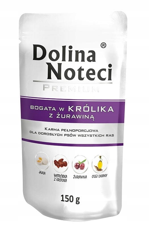 Dolina Noteci Premium królik, żurawina adult 150 g