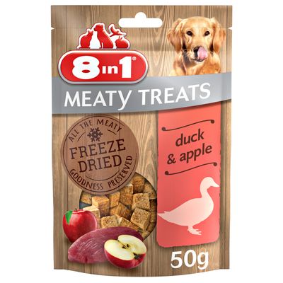 8in1 Meaty Treats drób, kaczka z jabłkiem adult 50 g × 2