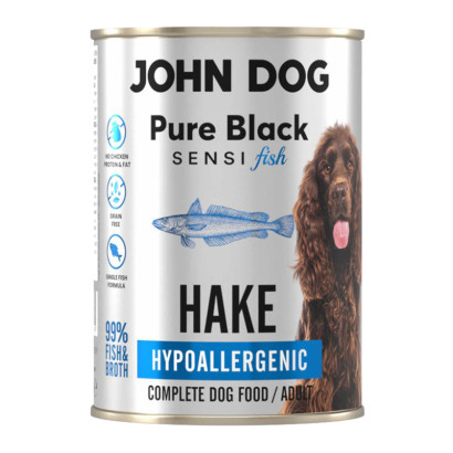 John Dog Pure Black morszczuk adult 400 g