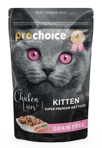 ProChoice kurczak, wątróbka w galaretce kitten 85 g