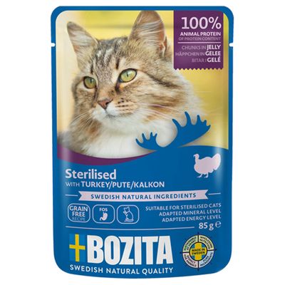 Bozita Sterilised indyk w galaretce adult 85 g × 12