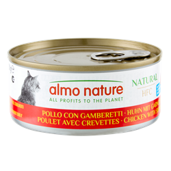 Almo Nature Hfc Natural krewetki, kurczak w bulionie 150 g
