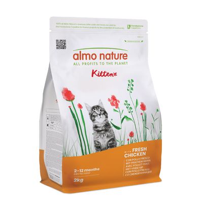 Almo Nature Functional Skin & Coat kurczak z ryżem kitten 2 kg