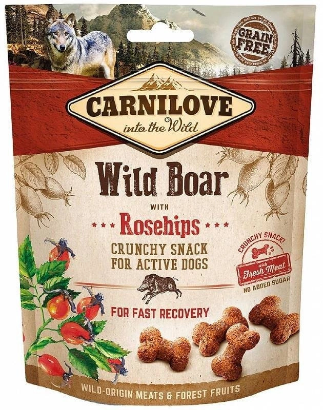 Carnilove Crunchy Snack dziczyzna z owocami dzikiej róży adult 200 g