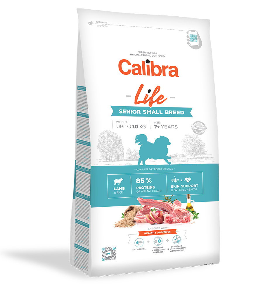 Calibra Dog Life jagnięcina senior małe rasy 6 kg