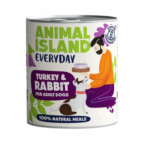 Animal Island Everyday indyk, królik 800 g