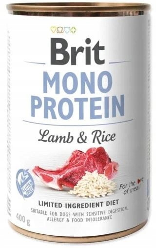 Brit Mono Protein jagnięcina z ryżem 400 g