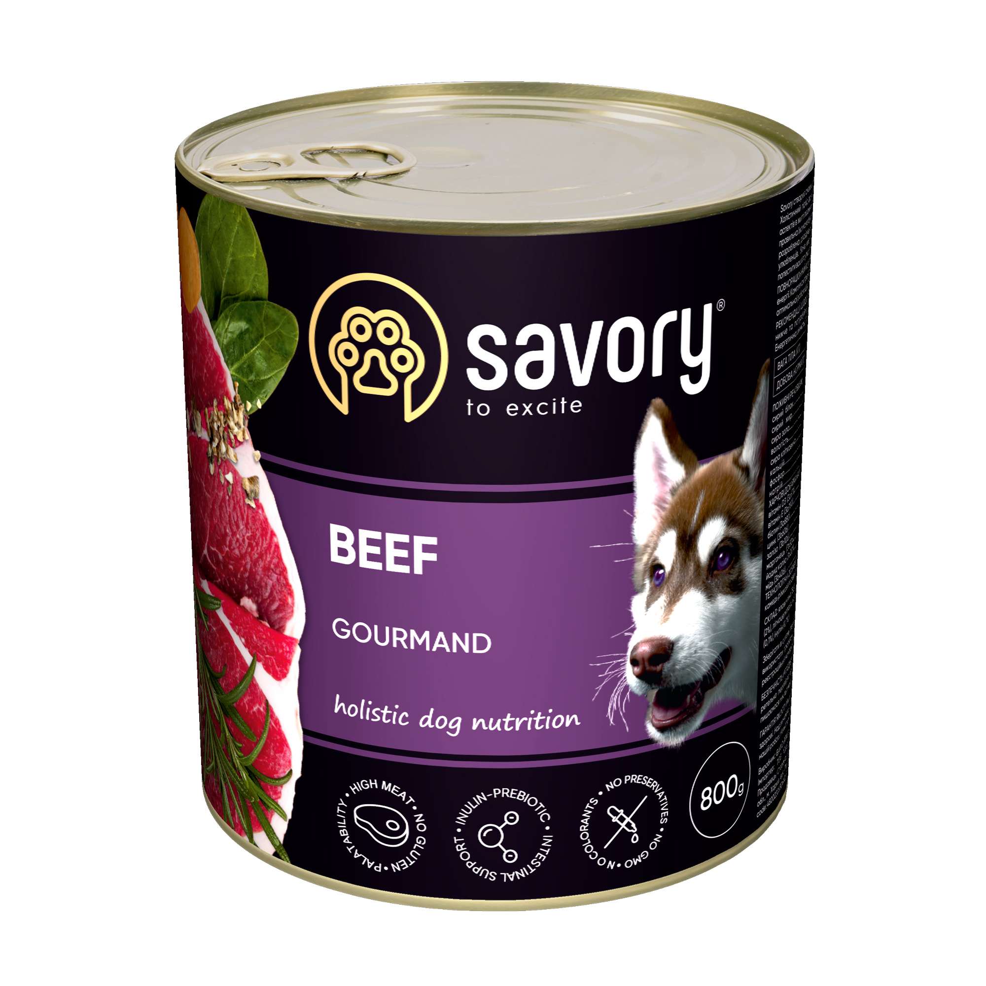 Savory wołowina adult 800 g × 3
