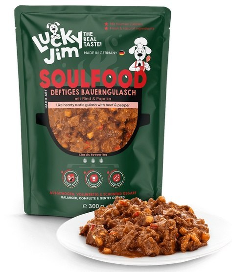 Lucky Jim SoulFood wołowina z papryką adult 300 g
